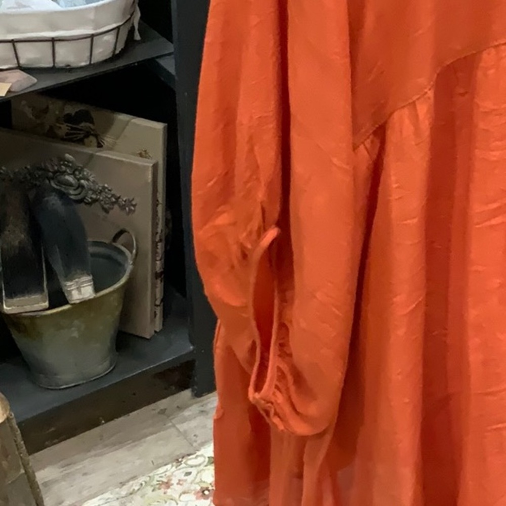 0019 Umgee Oversized Boho Button-Down Tunic Top; … - image 3